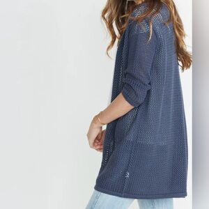 Marine Layer Remy Open-Front Crochet Cardigan